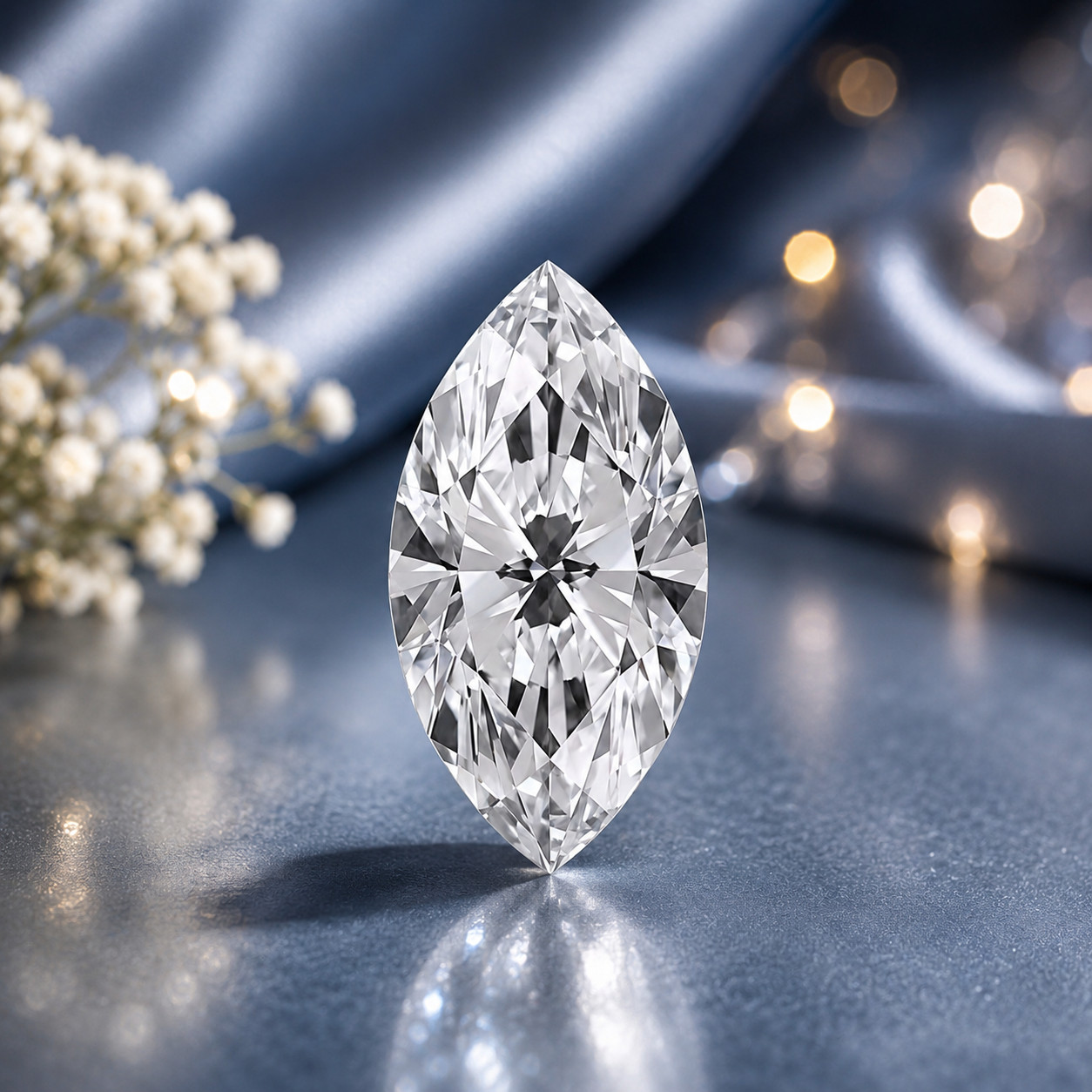 Marquise Moissanite Loose Gemstone 2.5×5 3×6 4×8 5×10 6×12 7×14 MM Choose Size