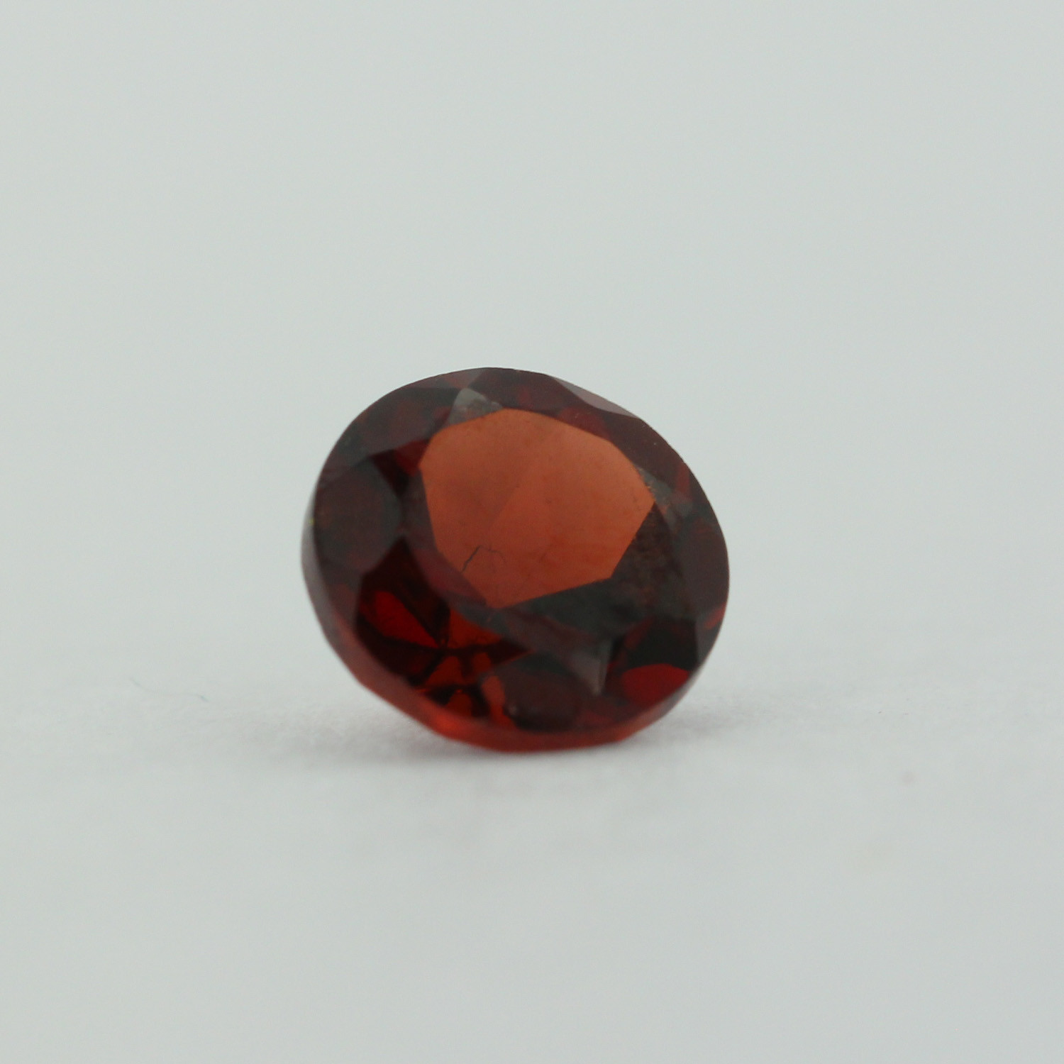 Loose Round Cut Genuine Natural Garnet Stone Single Almandine Red Birthstone