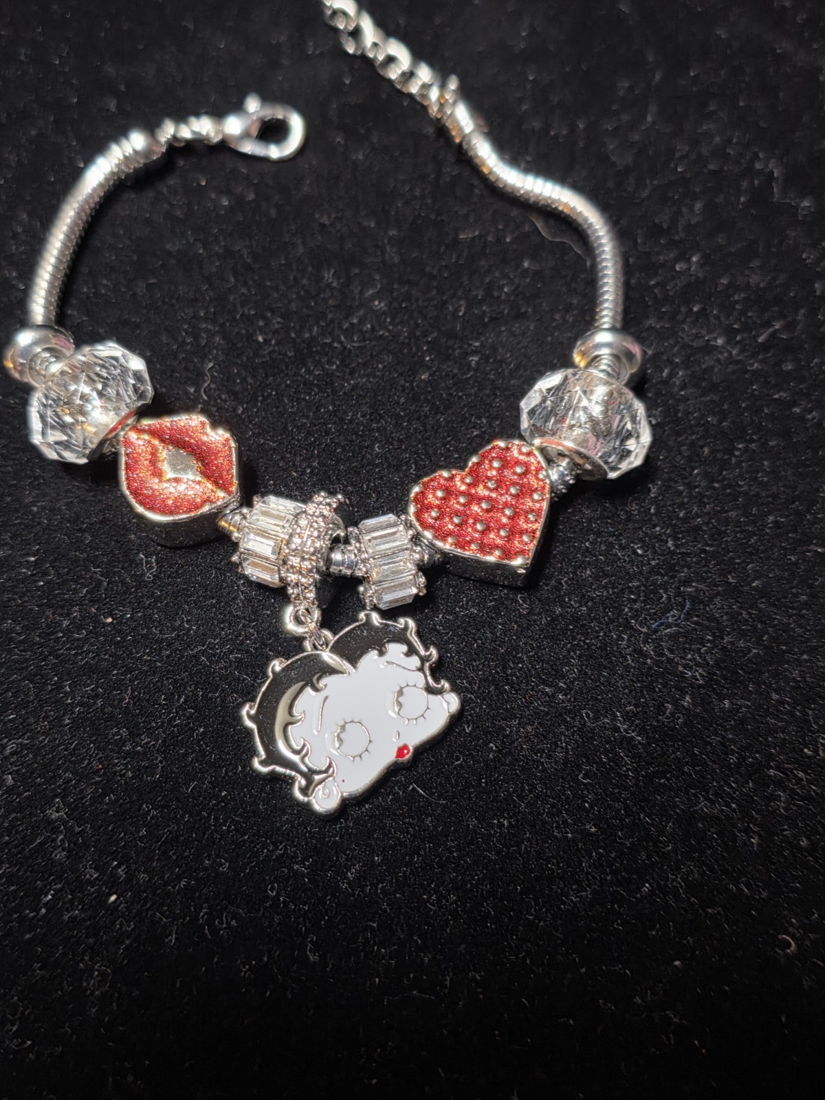 New Betty Boop Charm bracelet 7 to 9.5 inches