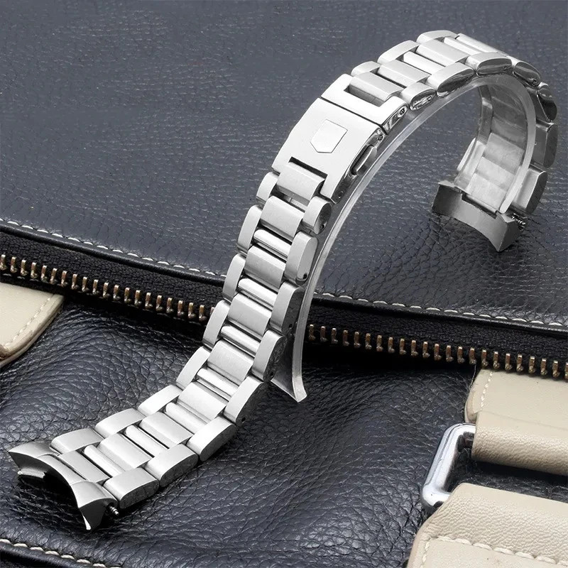 22mm Stainless Steel Watch Band Strap For Tag Heuer Carrera WAY201S Bracelet