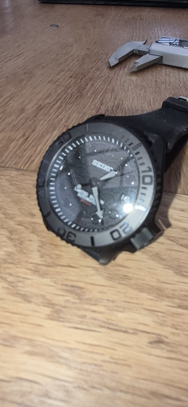 Seiko 7s26 Stealth Divers Watch Automatic Black SKX007