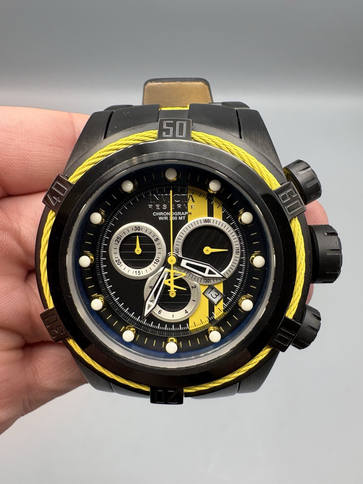 Invicta 26742 Reserve Bolt Zeus Race Team Men’s Watch 53mm IM-Q-002 *Pre Owned*