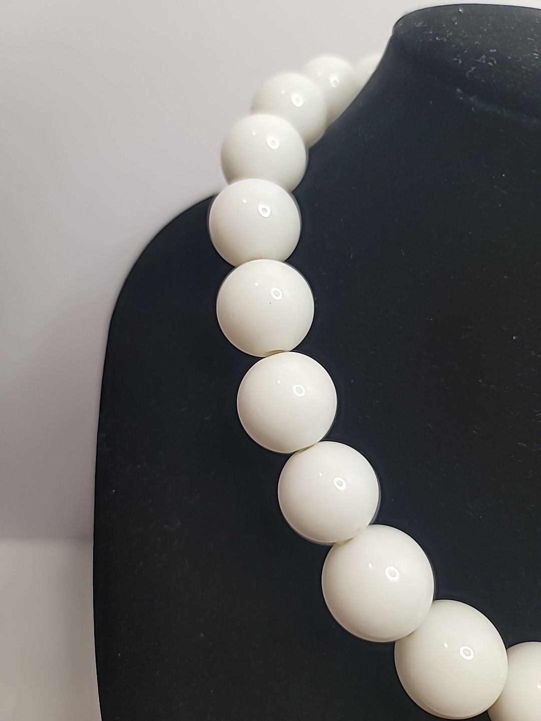 Lot of 3 Beaded Necklaces in Colors Blue, Black, And White – See Description
