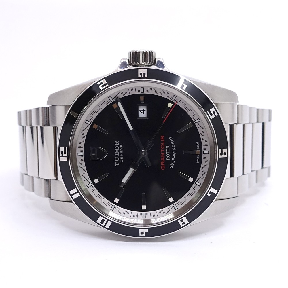 Tudor Grantour Date 20500N 42mm Stainless Steel Black Wristwatch #UW2268