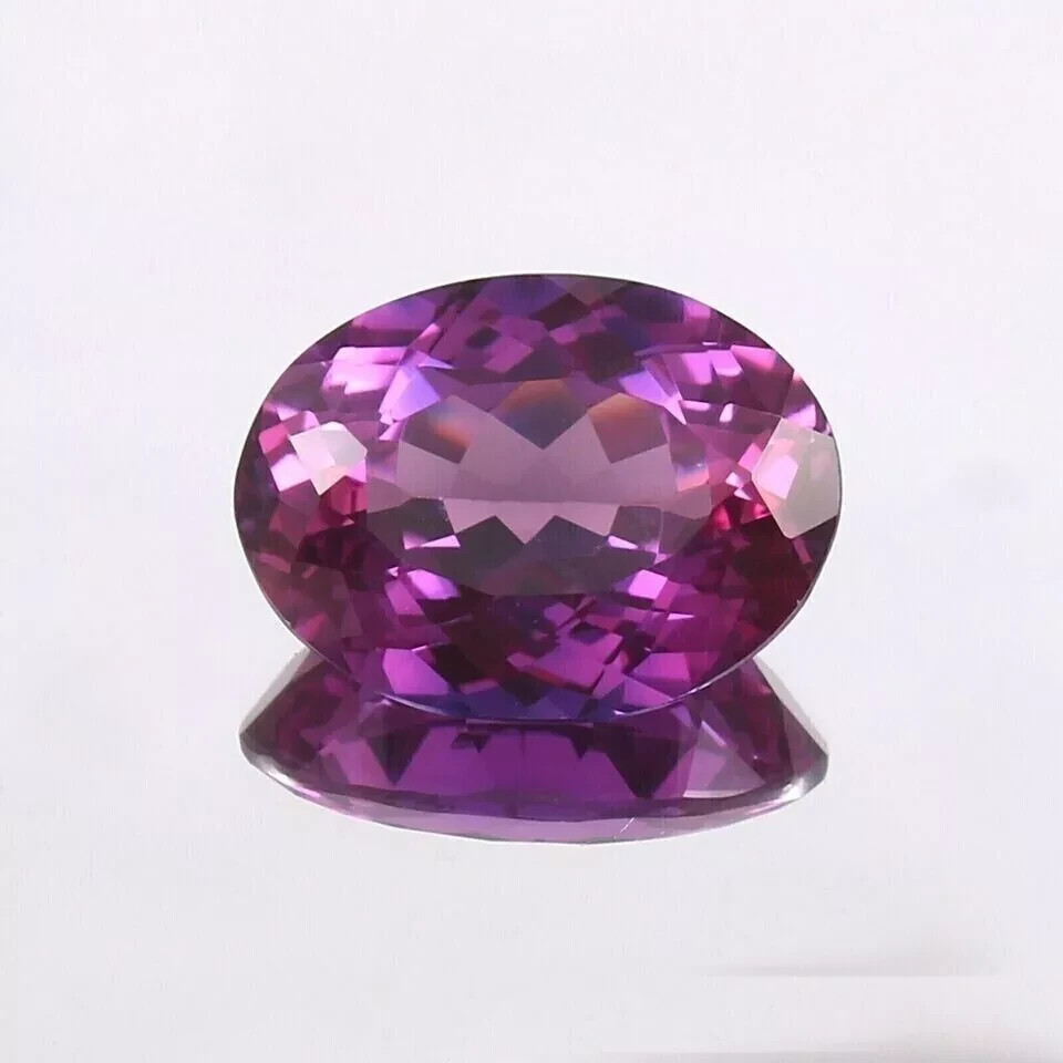 Natural Purple Sapphire Oval Shape 7.65 Ct Certified Loose Gemstone With Gift