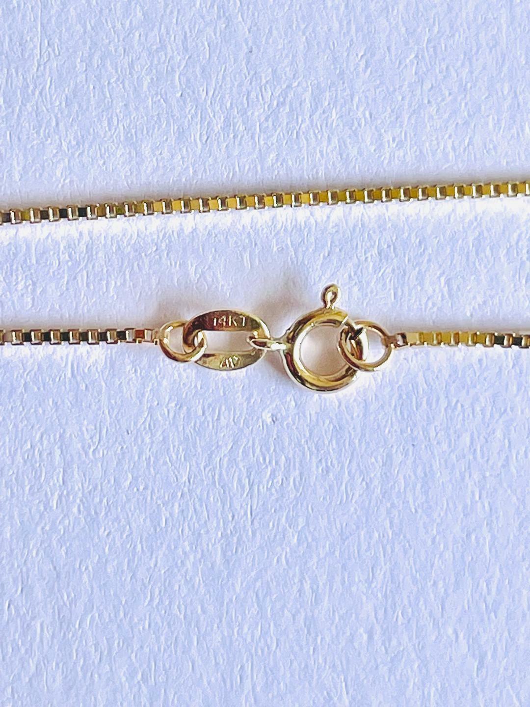 14K Solid Yellow Gold BX-0.5 Box Chain 18″ (45 cm) N022-60