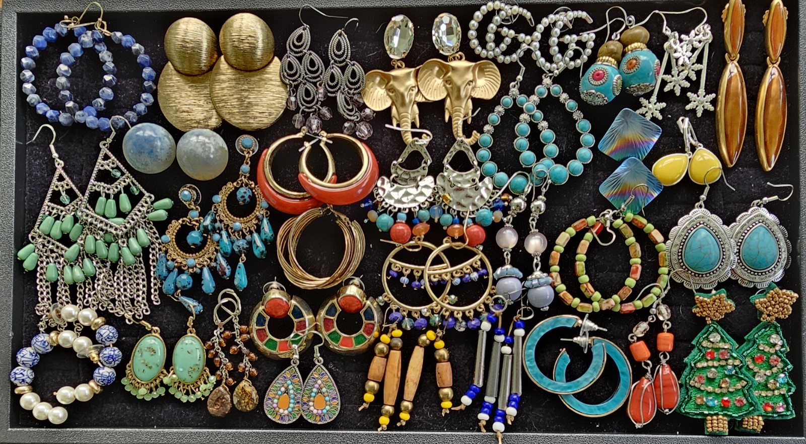 HUGE Vintage Earring Lot of 292 Pairs — Perfect for Individual Sale!