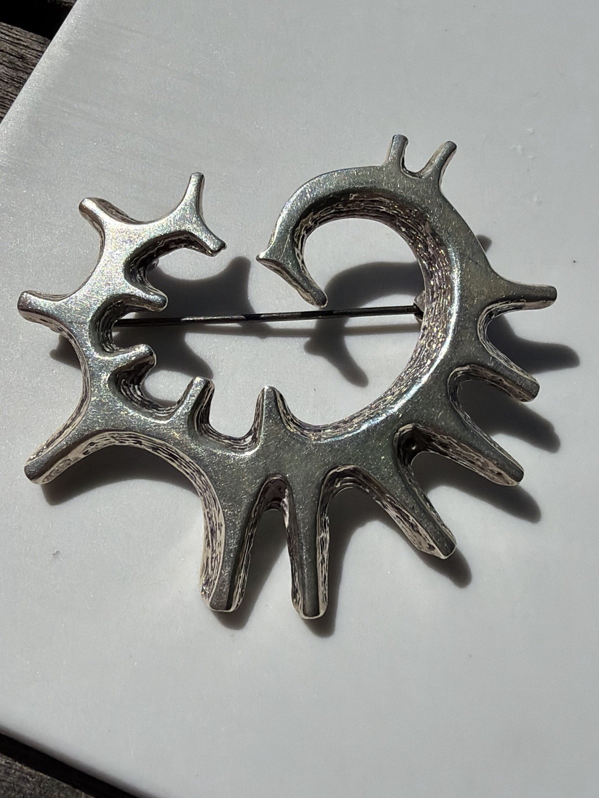 Studio Else & Paul sterling silver Pendant Brooch Norway Norwegian vtg 896