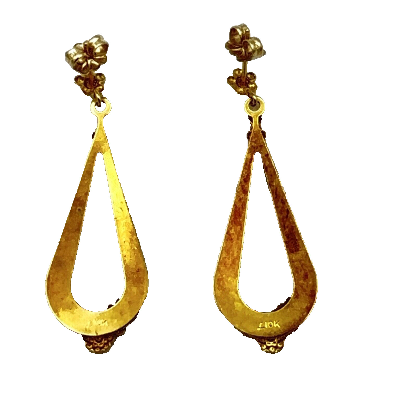 10K Black Hills Gold earrings – $723 Landstrom’s textured open teardrop dangle