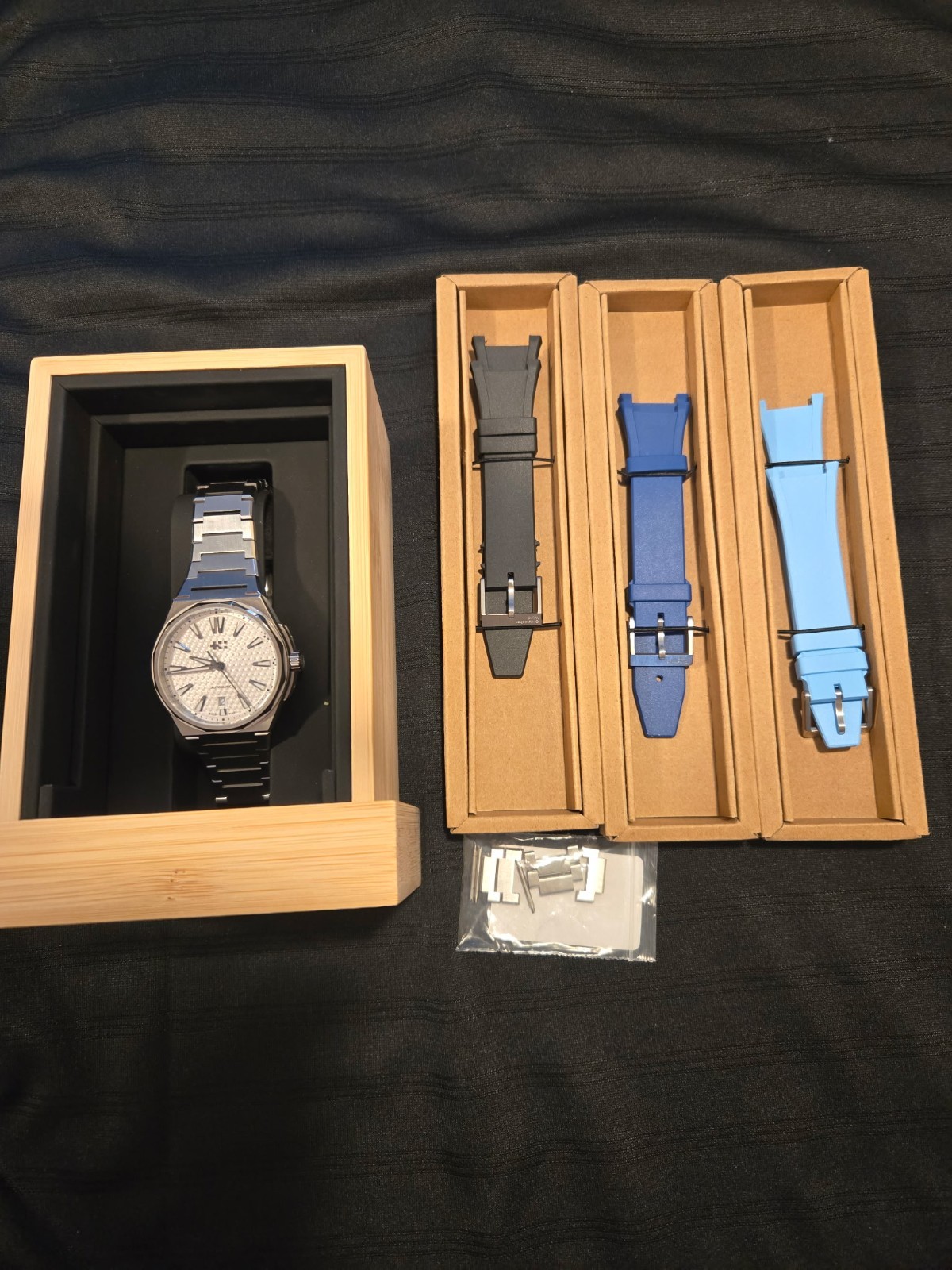 Christopher Ward The Twelve 40mm White Automatic Steel + 3 Straps Full Set (New)