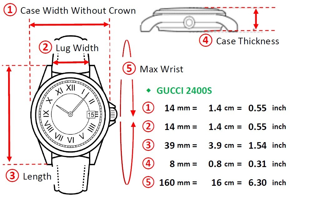 GUCCI 2400S 14mm Black Dial Bangle Quartz Womens Watch From JAPAN Near MINT+