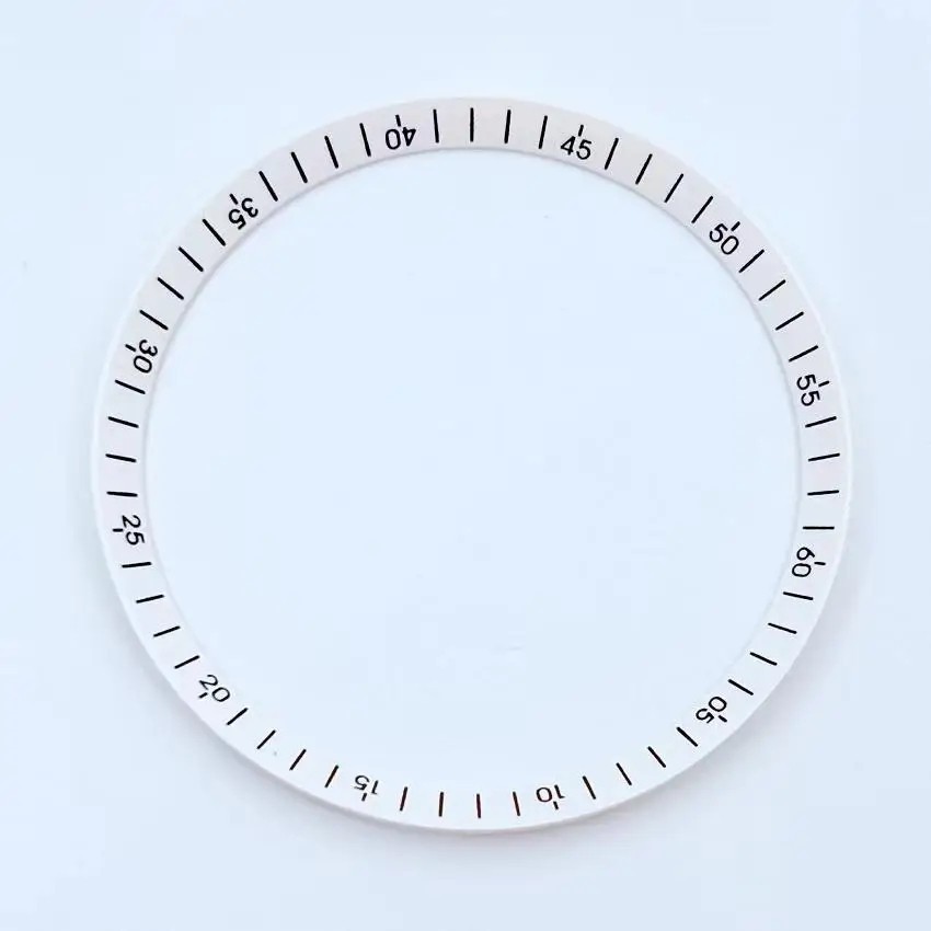 Watch Dial Scale Ring Mechanical Diving Circle Modification Inner Shadow White