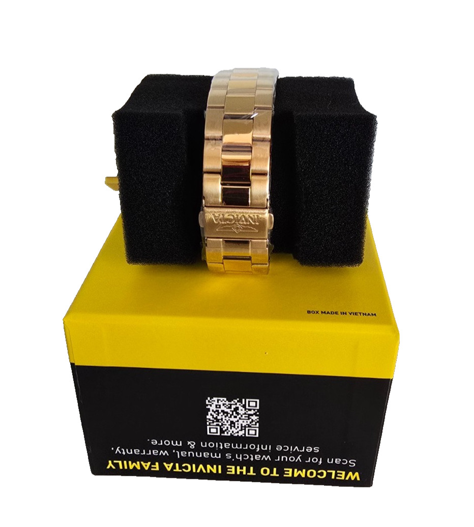 Invicta Specialty Stratford Men’s Watch – 43mm 47458 Gold W/Black Dial – NEW
