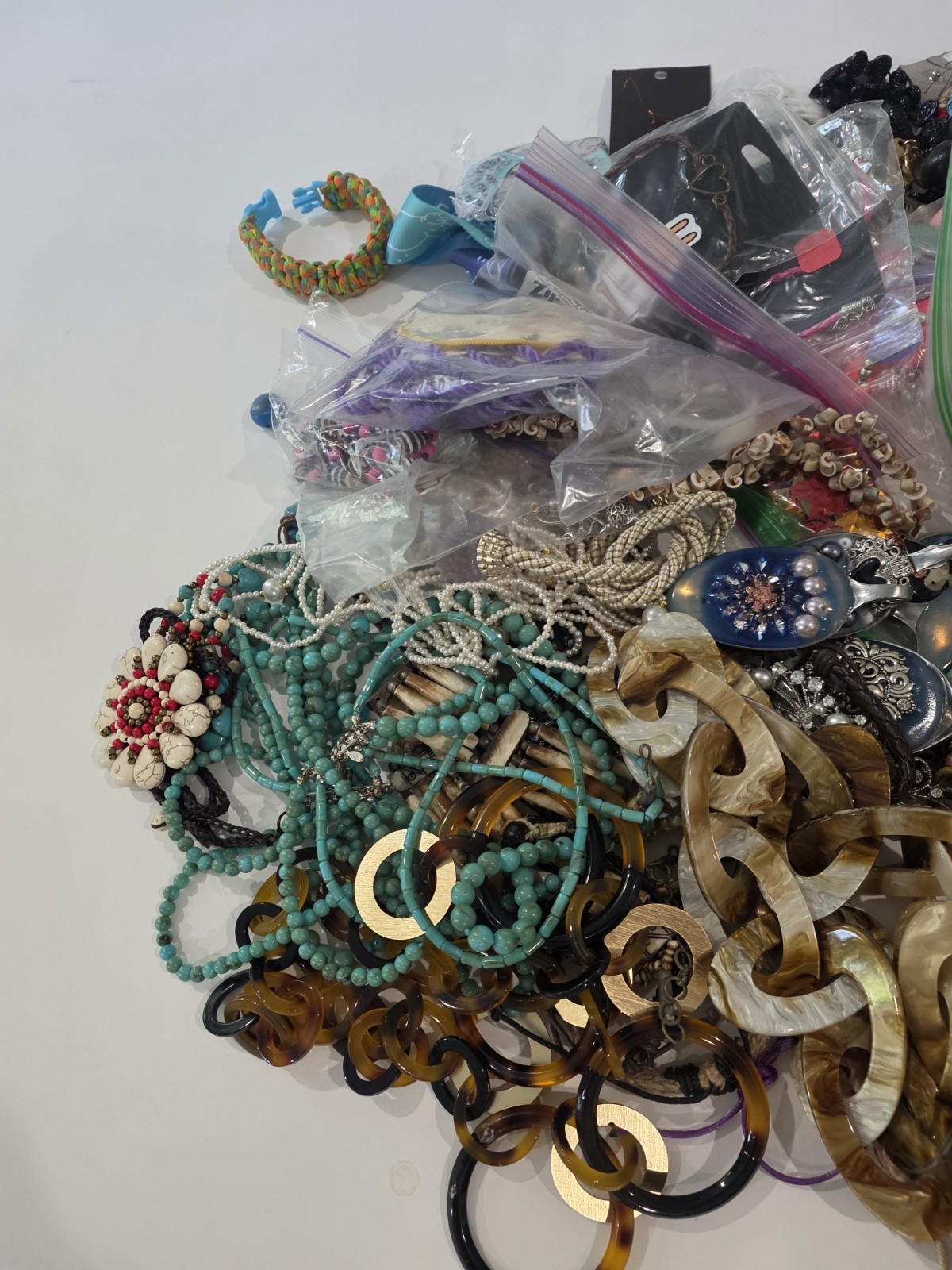 Lot 5.5 lbs of Jewelry FUN for Wear, Repair or Arts Crafts bead necklaces etc