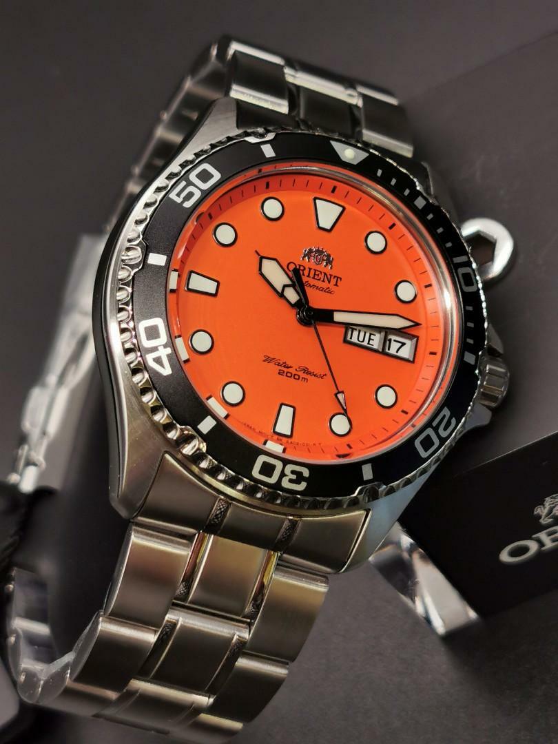 Orient Ray Raven II 2 Orange Automatic FAA02006M9 200M Men’s Watch