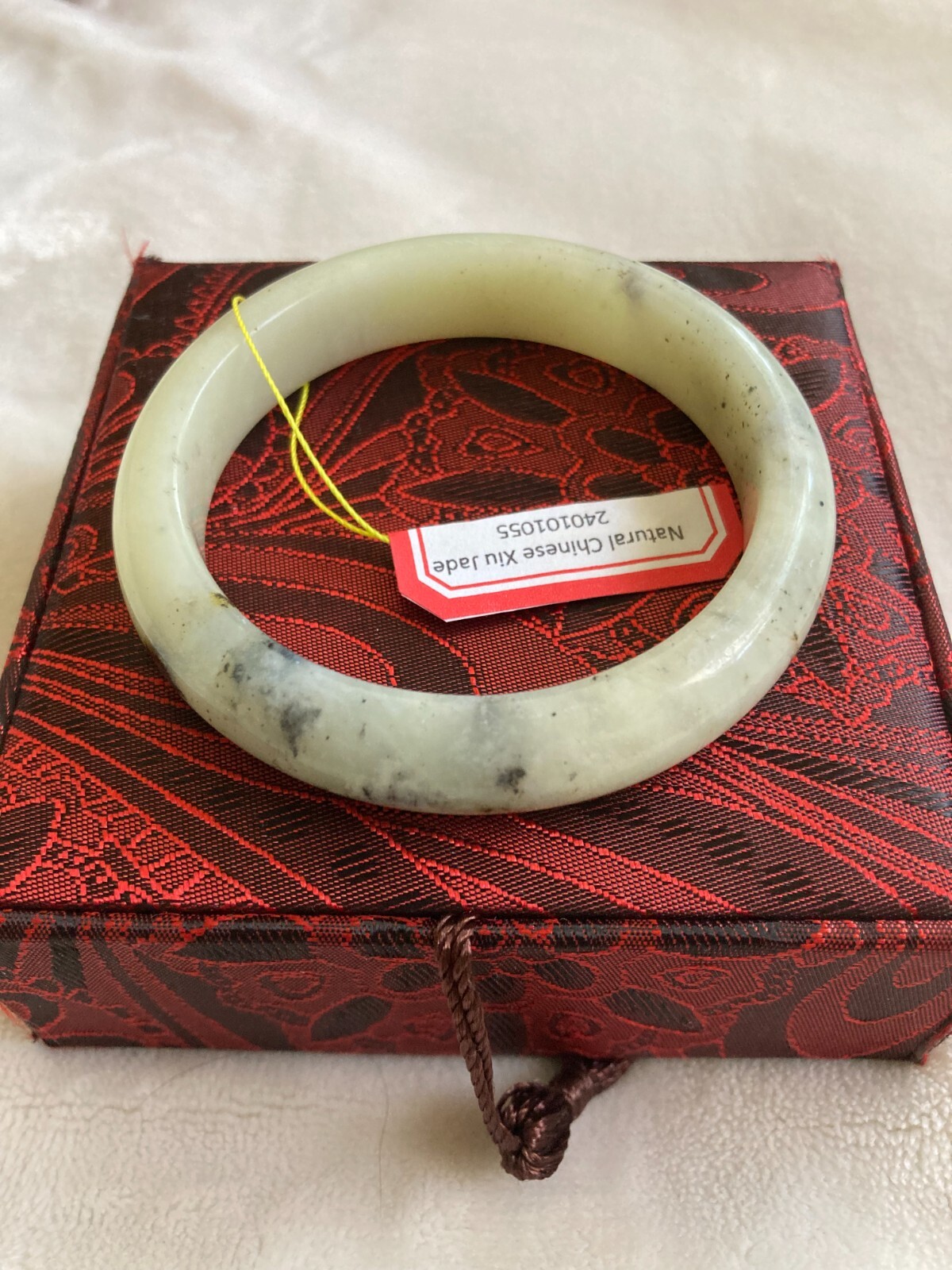 57mm Grade A Natural Chinese New Jade Bangle 24055 Final Sale