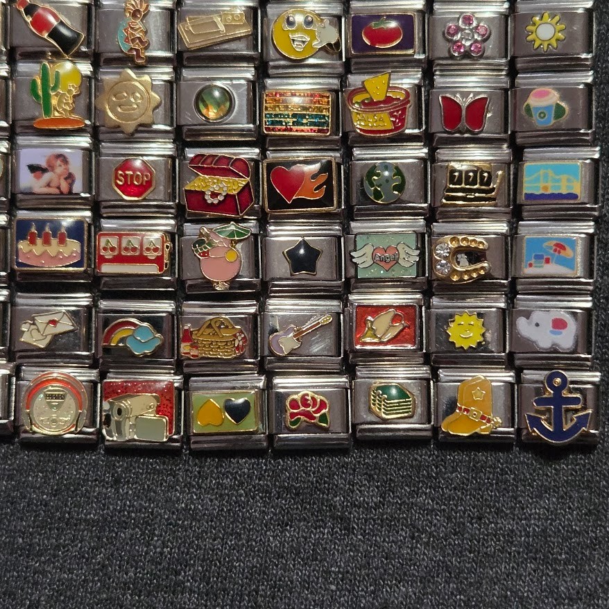 You Pick – Retro Y2K 2000s Italian Charm Link Random Mixed Themes Cute Symbols