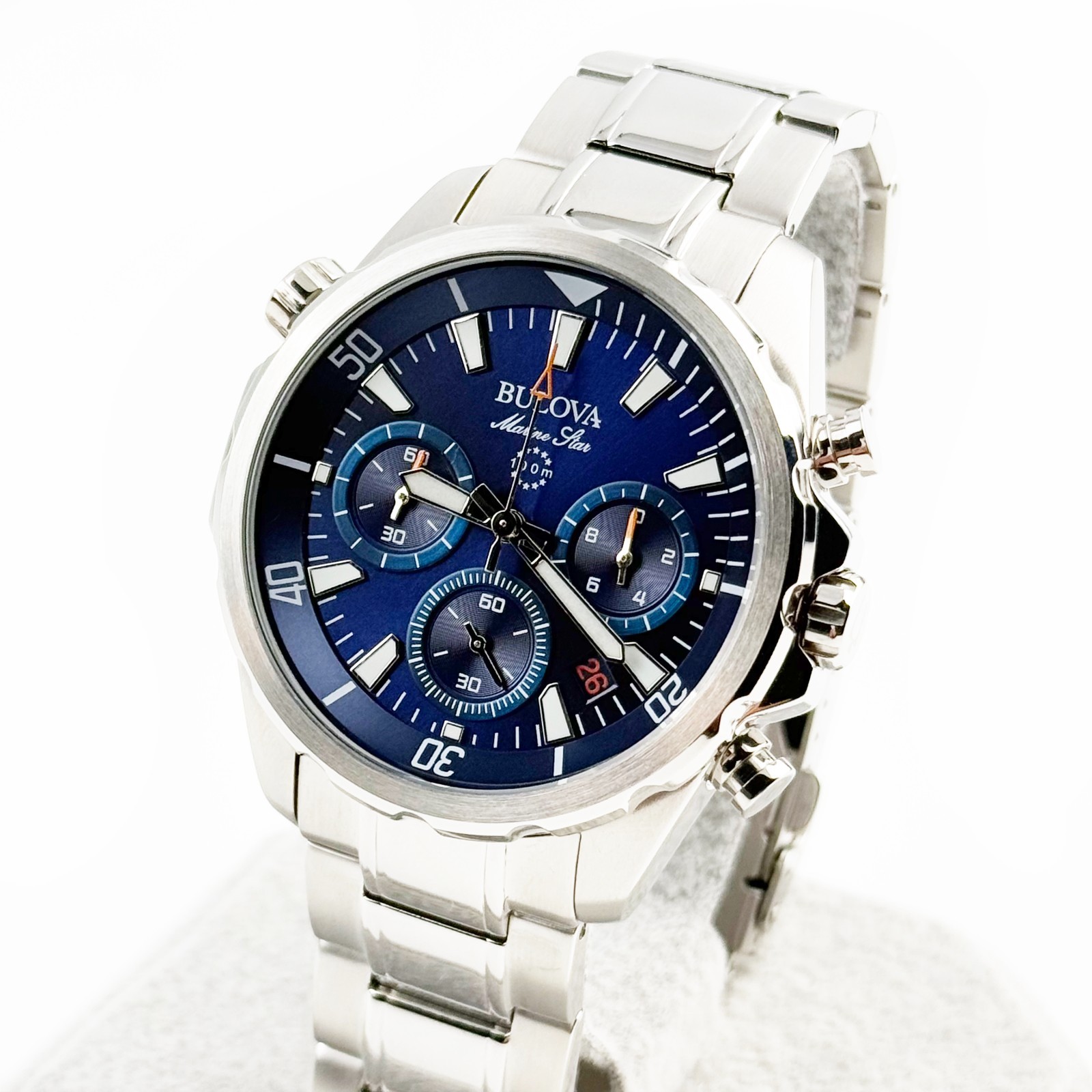 Bulova Marine Star Series B Classic Quartzc Sports Men’s Watch 43 mm 96B256