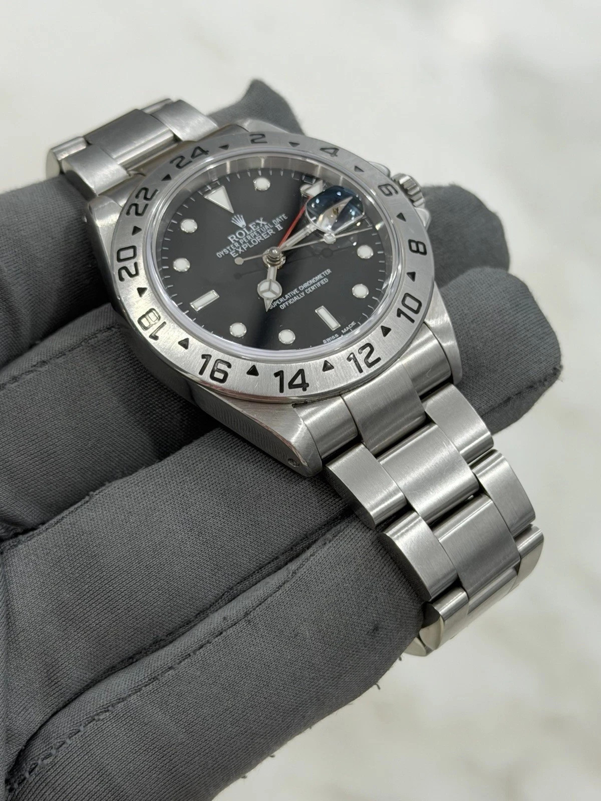 Rolex Explorer II Stainless Black Dial 40mm Auto Men’s Watch 16570