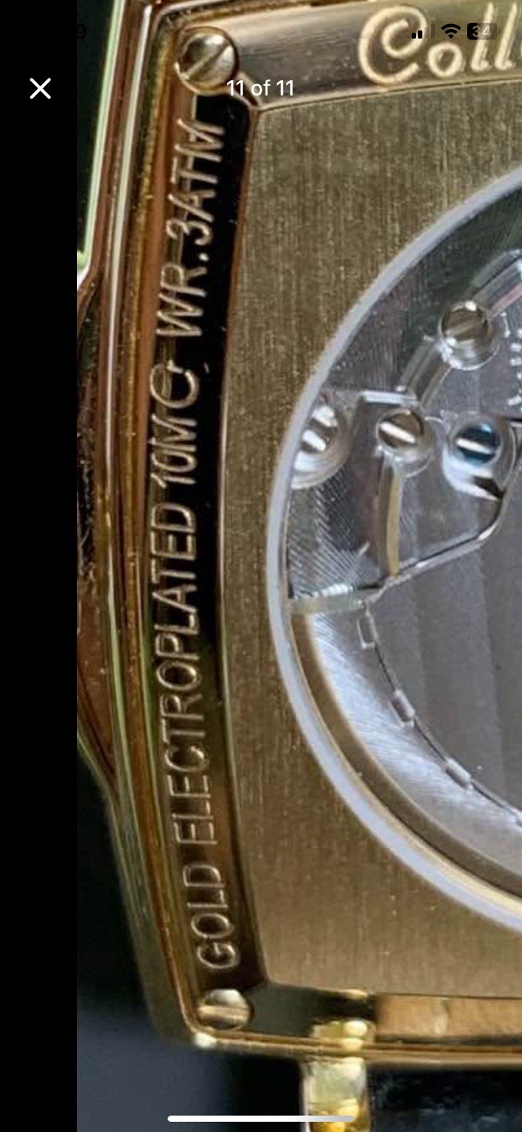 Raymond Weil Tradition Gold Plated Cream Dial Small Second Blue Hands Swiss