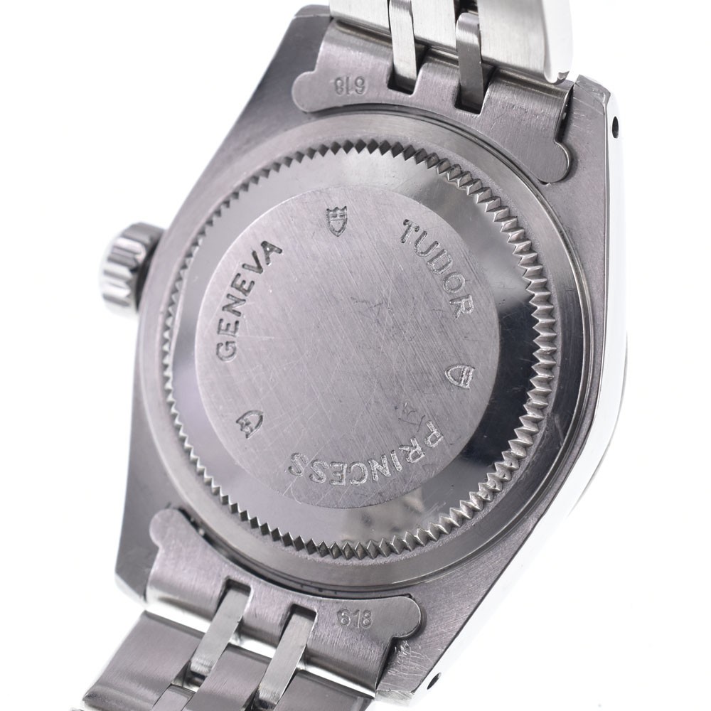 with paper TUDOR Princess Date 92414 10P Diamond Automatic Ladies Watch K#147915