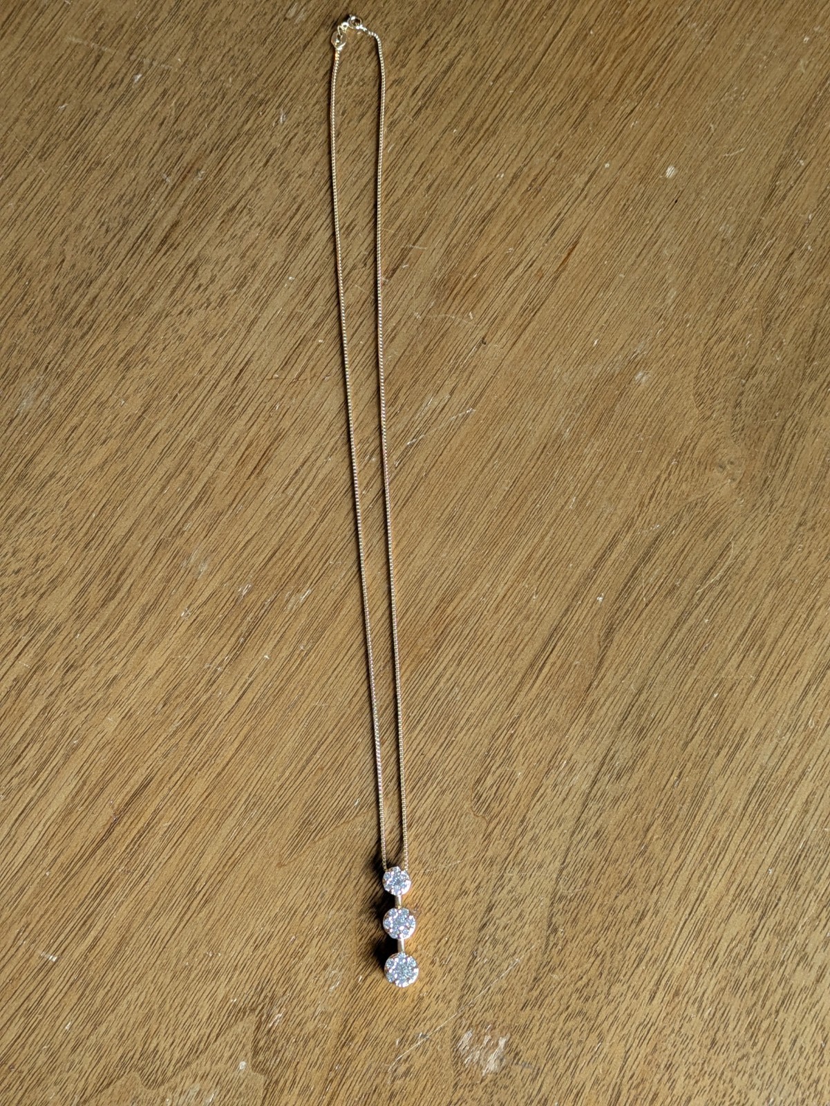 14k Yellow Gold And Diamond Contemporary Pendant