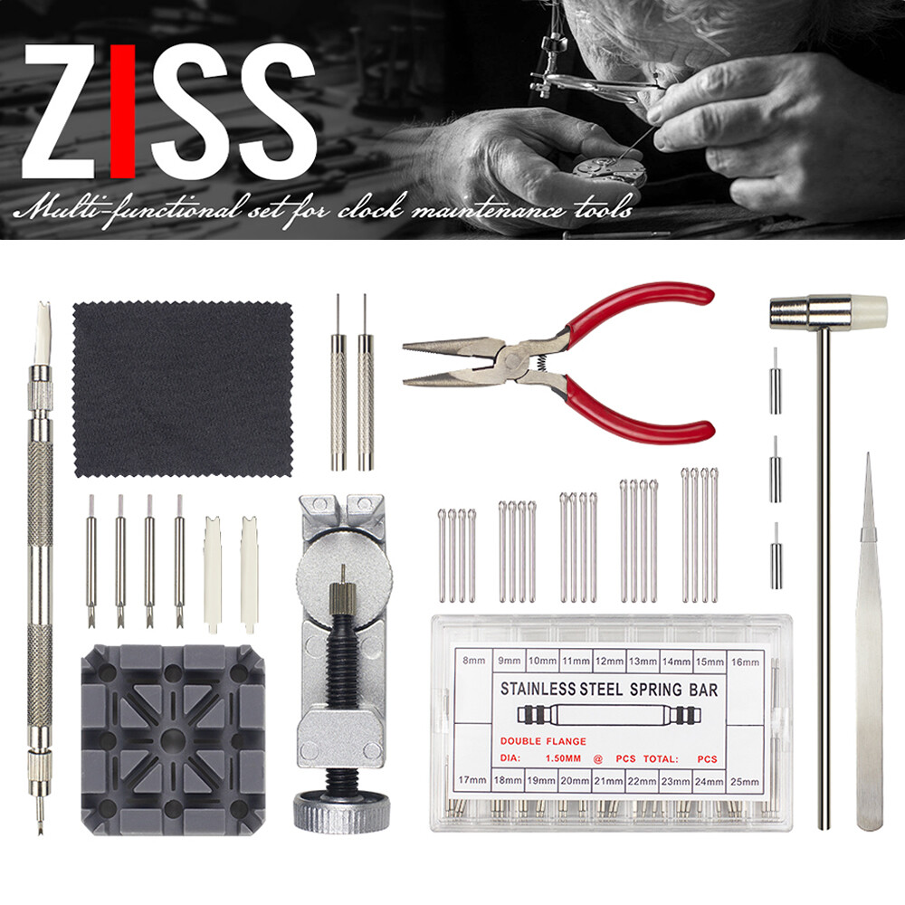 110pcs Adjustable Watch Band Strap Bracelet Link Pin Remover Repair Tool Kit US