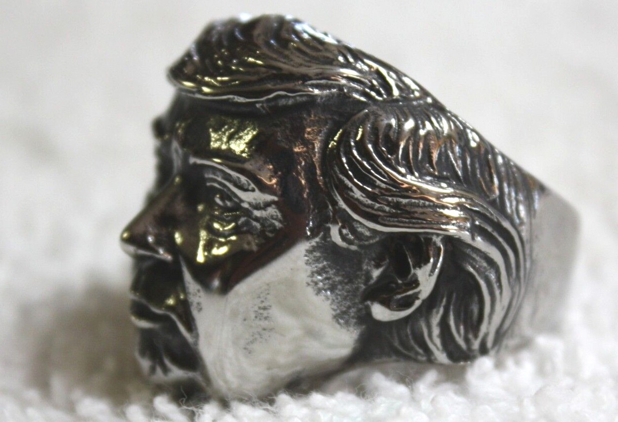 President – Donald Trump Ring, Stainless Steel, Sizes 7 thur 15