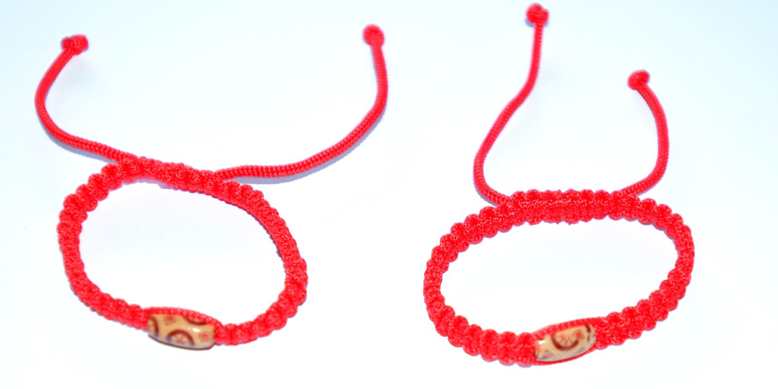 Macrame Friendship Bracelet With Spiritual Buddhism Feng Shui Wooden Bead