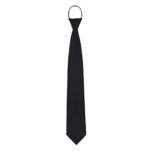Men and Woman Tie black Auto Automatic necktie 3 sizes S:44cm/17.3in~45cm/17.7in