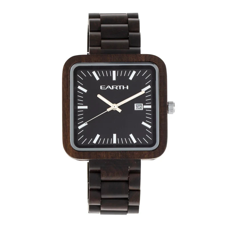 Earth Wood Bracelet Watch w/Date/w/Warranty EW5702 NIB Offers Welcomed
