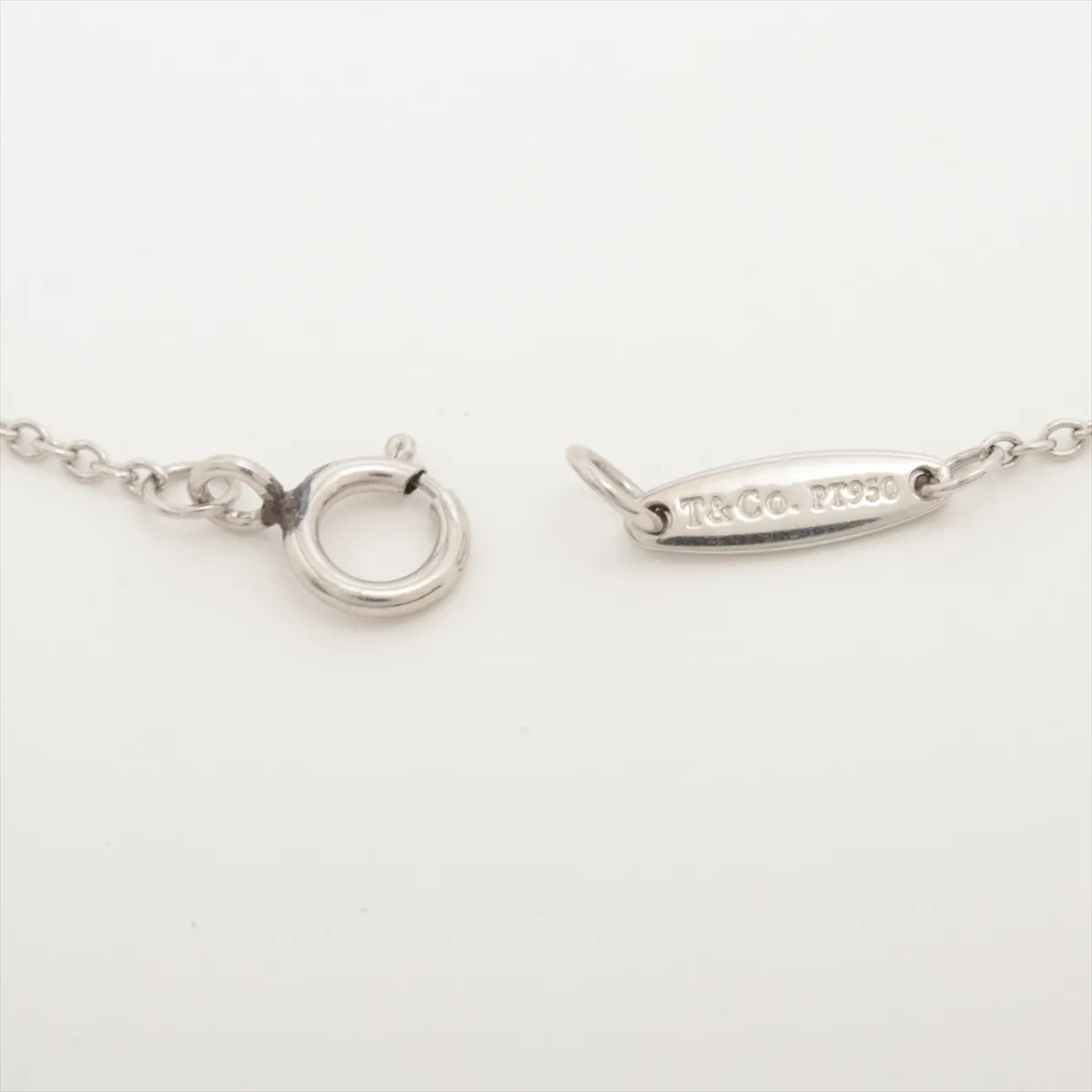 Tiffany By the Yard 1P diamond Bracelet Pt950 1.2g Approx. 3.80 mm in diameter