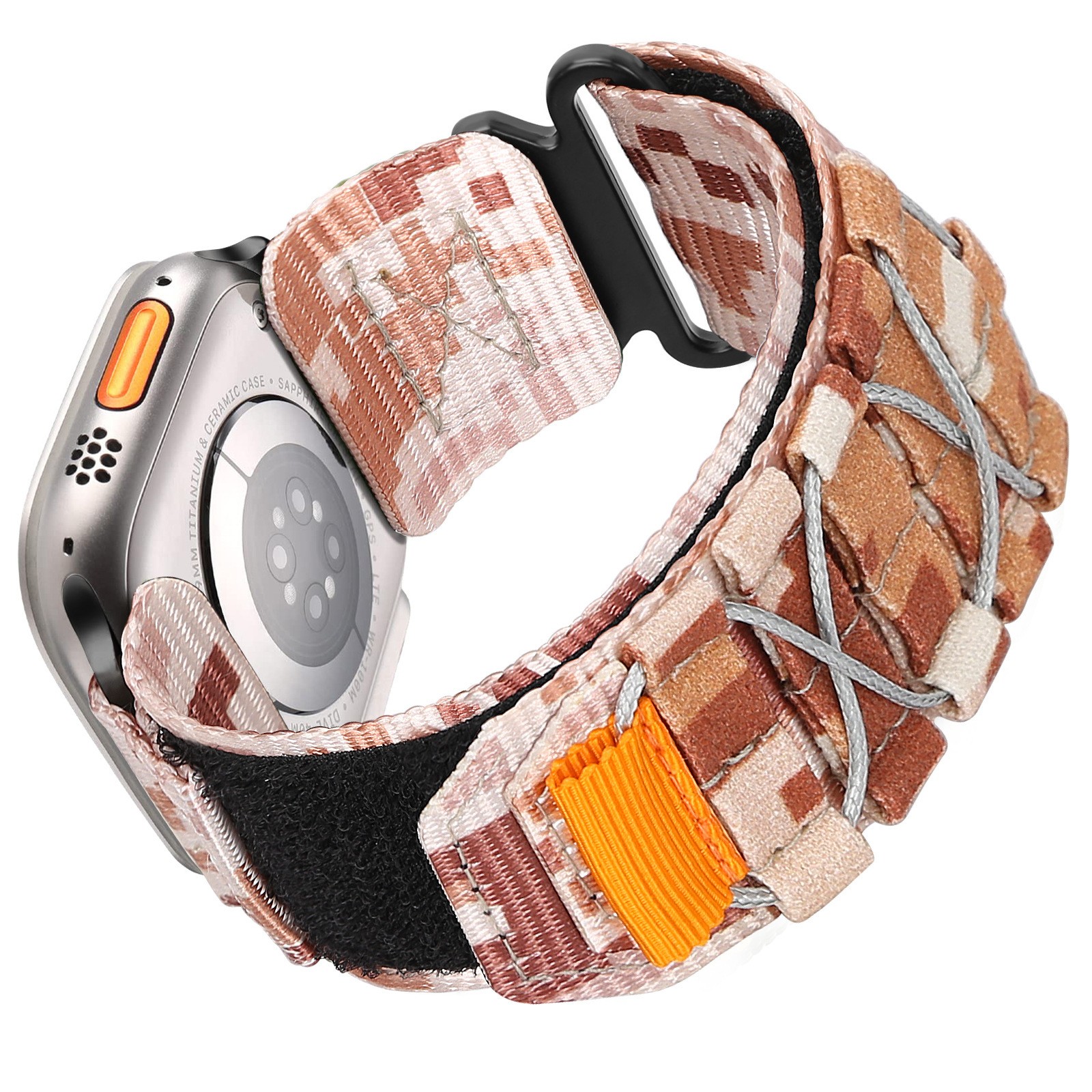 Nylon Canvas Loop Strap Fits Apple Watch Series 1-9 Outdoor Sports Watch Band