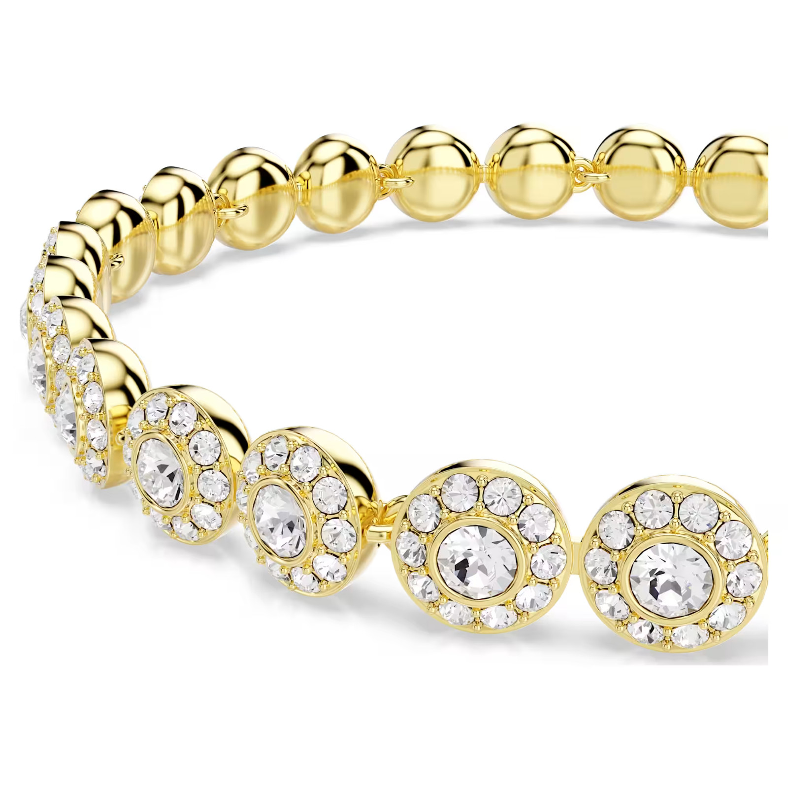 Swarovski Una Angelic Round Crystal Bracelet Gold – 5749386 *NEW IN GIFT BOX*