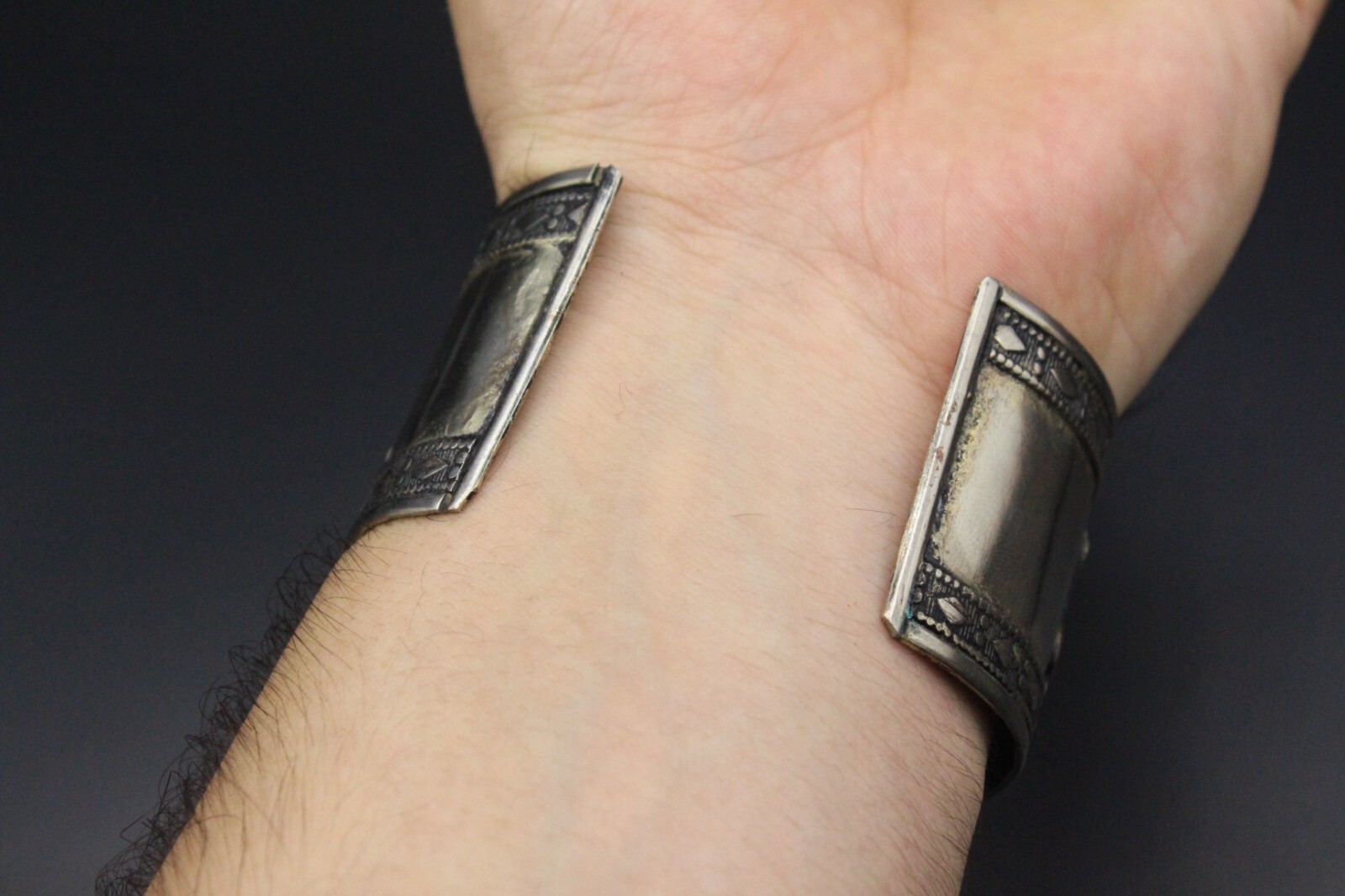 Afghan Cuff Bracelet, Black Onyx Stones Cuff Bracelet, Boho Cuff Bracelet