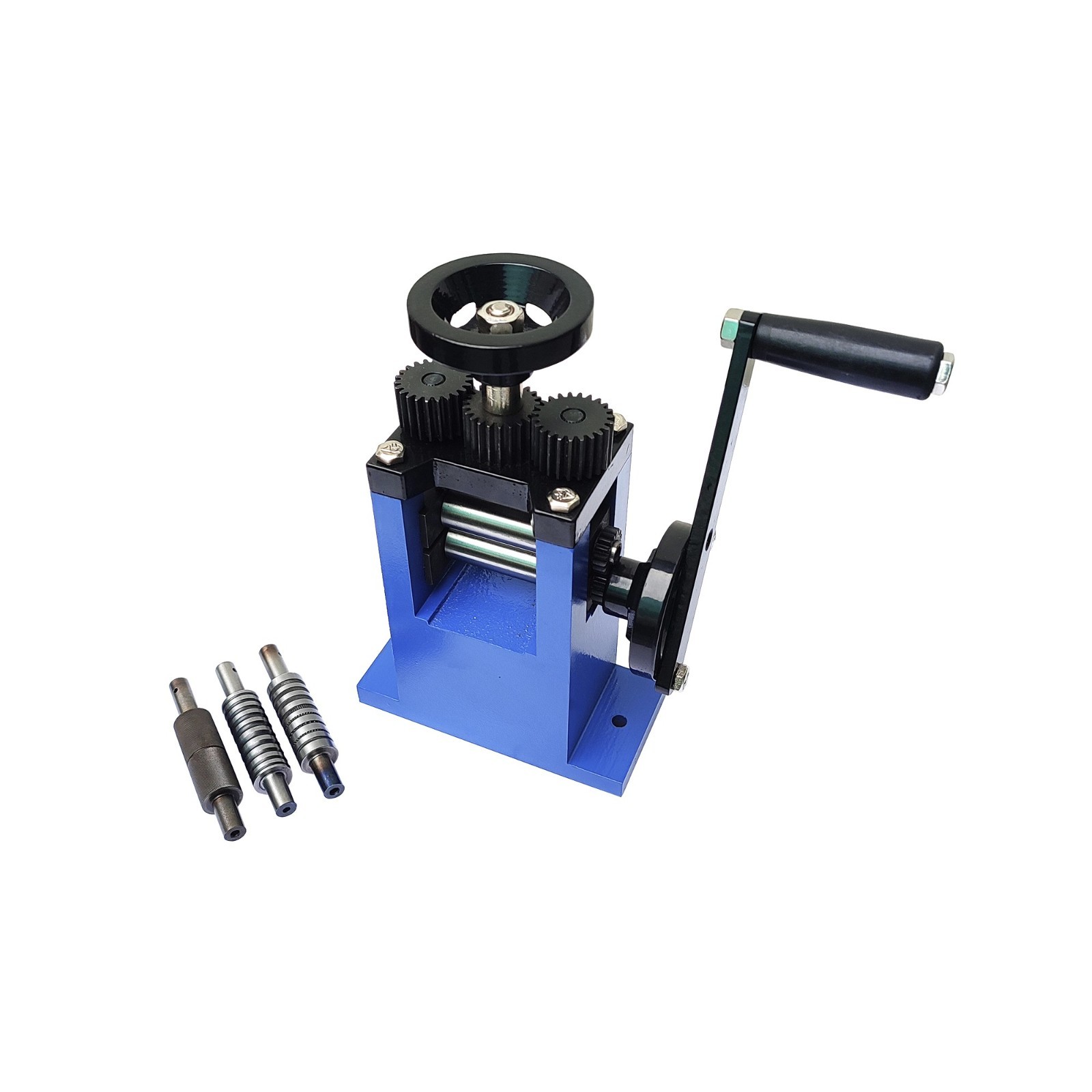 Jewelry Mini Rolling Mill Tool 2″ With 1 Plain Roll and 3 Design Rolls