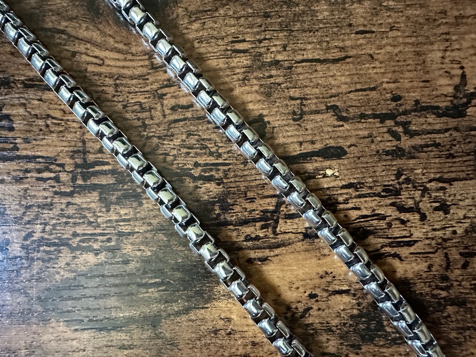 David Yurman Box Chain Necklace in Sterling Silver – 7.3mm – 20″ – FREE SHIP