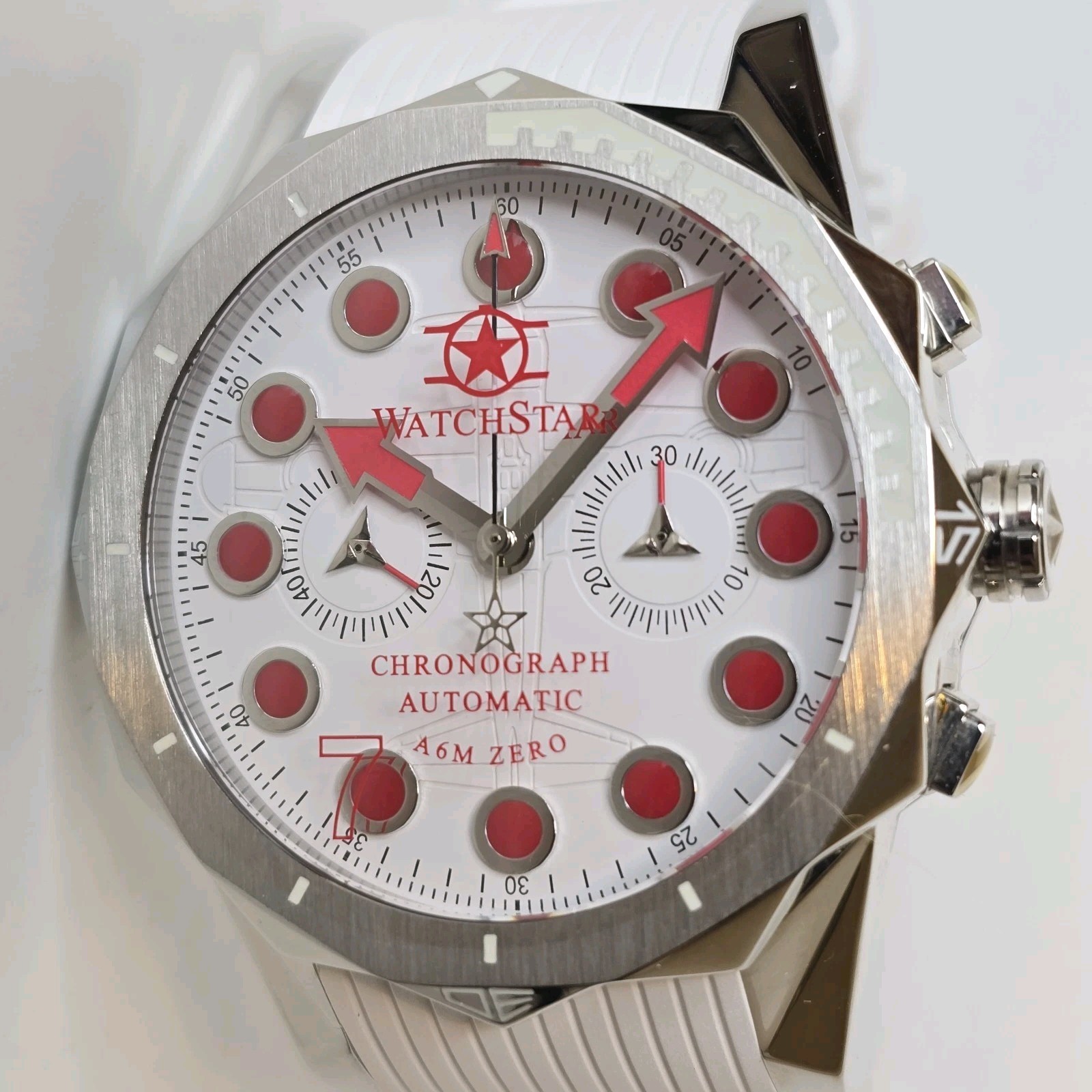 Watchstar Military DNA A6M Zero Automatic Chronograph Watch 46mm