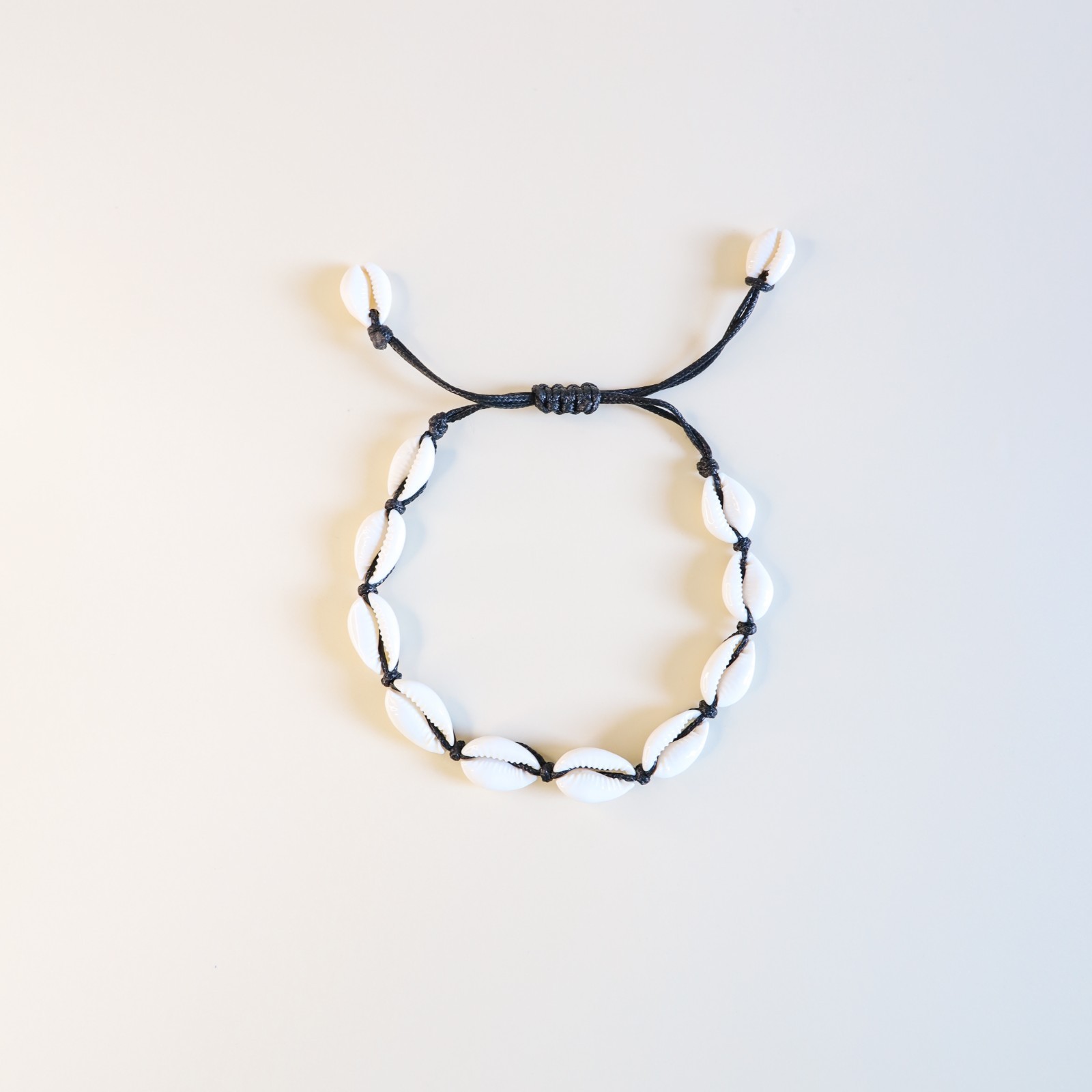 Cowrie Shell Anklet Adjustable Beach Bracelet Natural Seashell Cotton Cord Boho