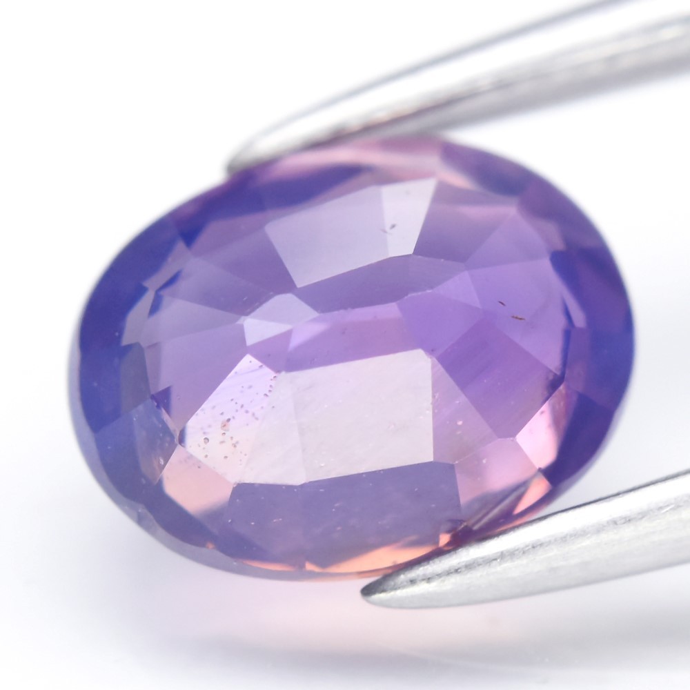 💎 1.20ct 6.7×5.5mm Oval Natural Purple Sapphire – Unheated, Mozambique Gemstone