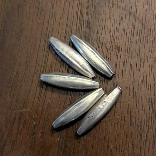 Native American Salvaged Navajo Melon Sterling Silver Bench Beads 20mm 72 Avail