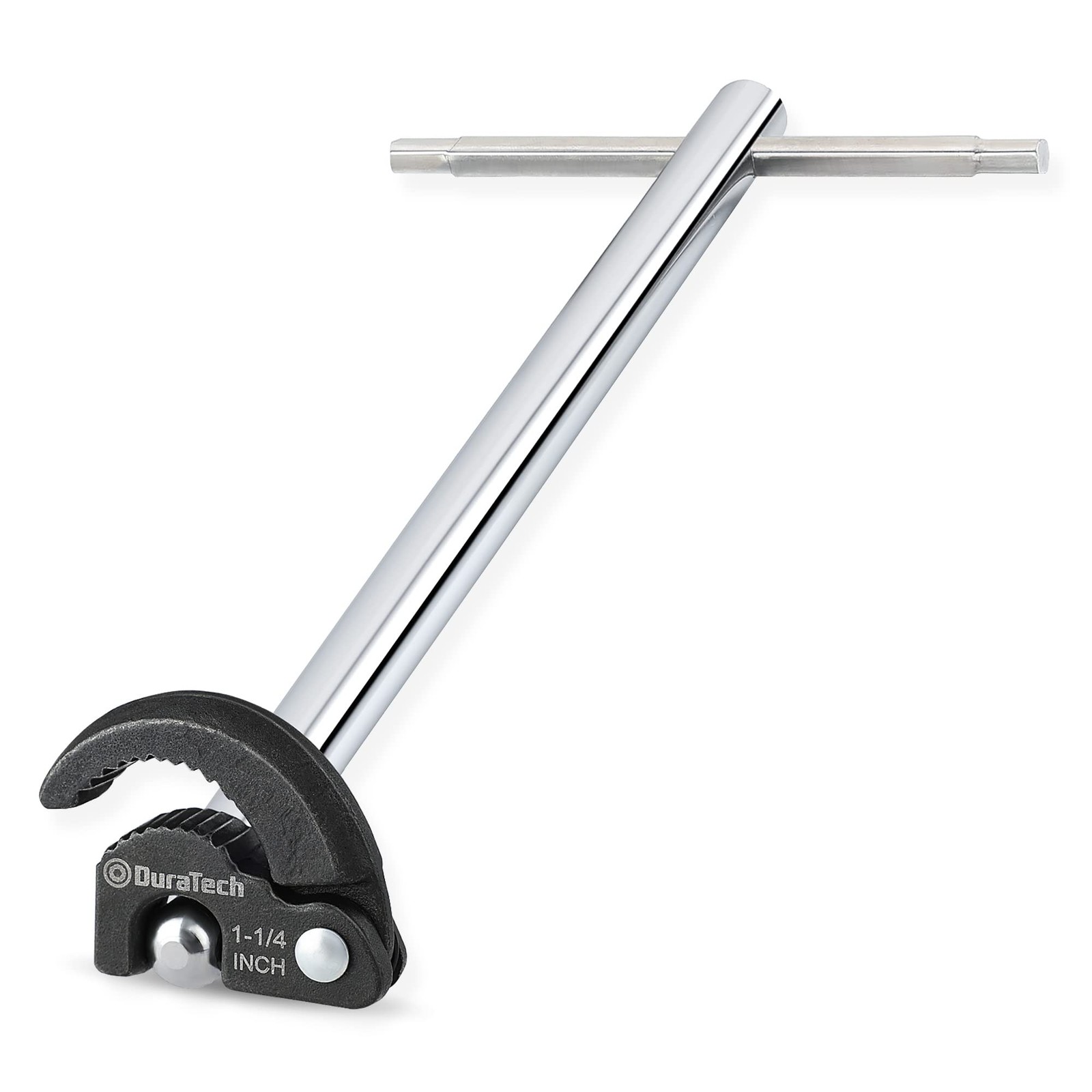 DURATECH 11″ Basin Wrench, Sink Adjustable Tap Silver