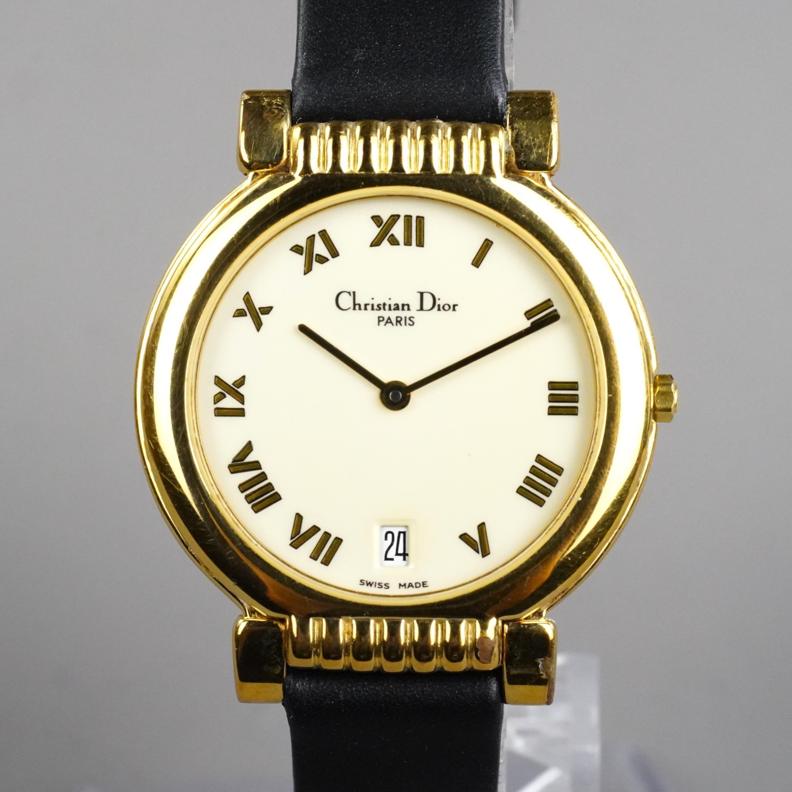 Christian Dior Vintage Unisex Watch 45.125 Gold 32mm New Battery New Band