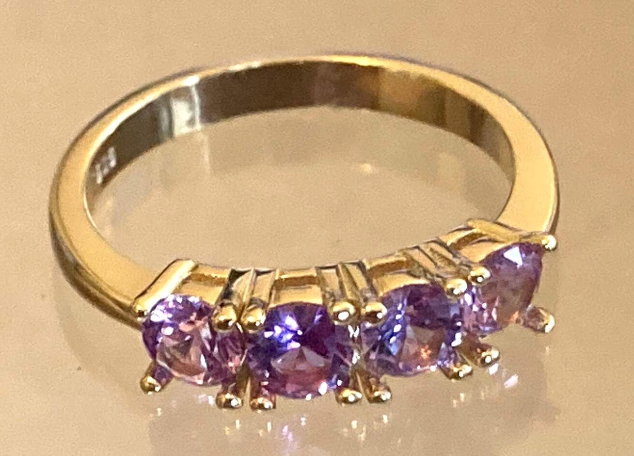 Sapphire & Ruby Rings 14k Gold Over Solid Silver Sizes 6 – 10 US Stamped S925
