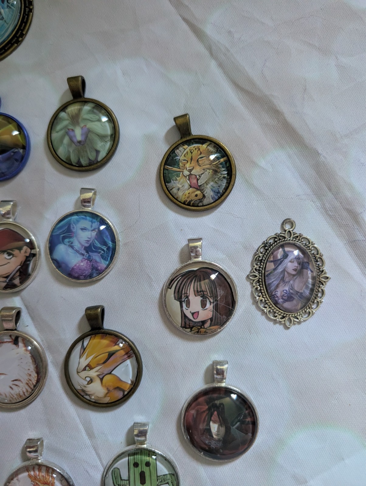 Lot of 27 Final Fantasy Handmade Pendants RPG Video Game Charms