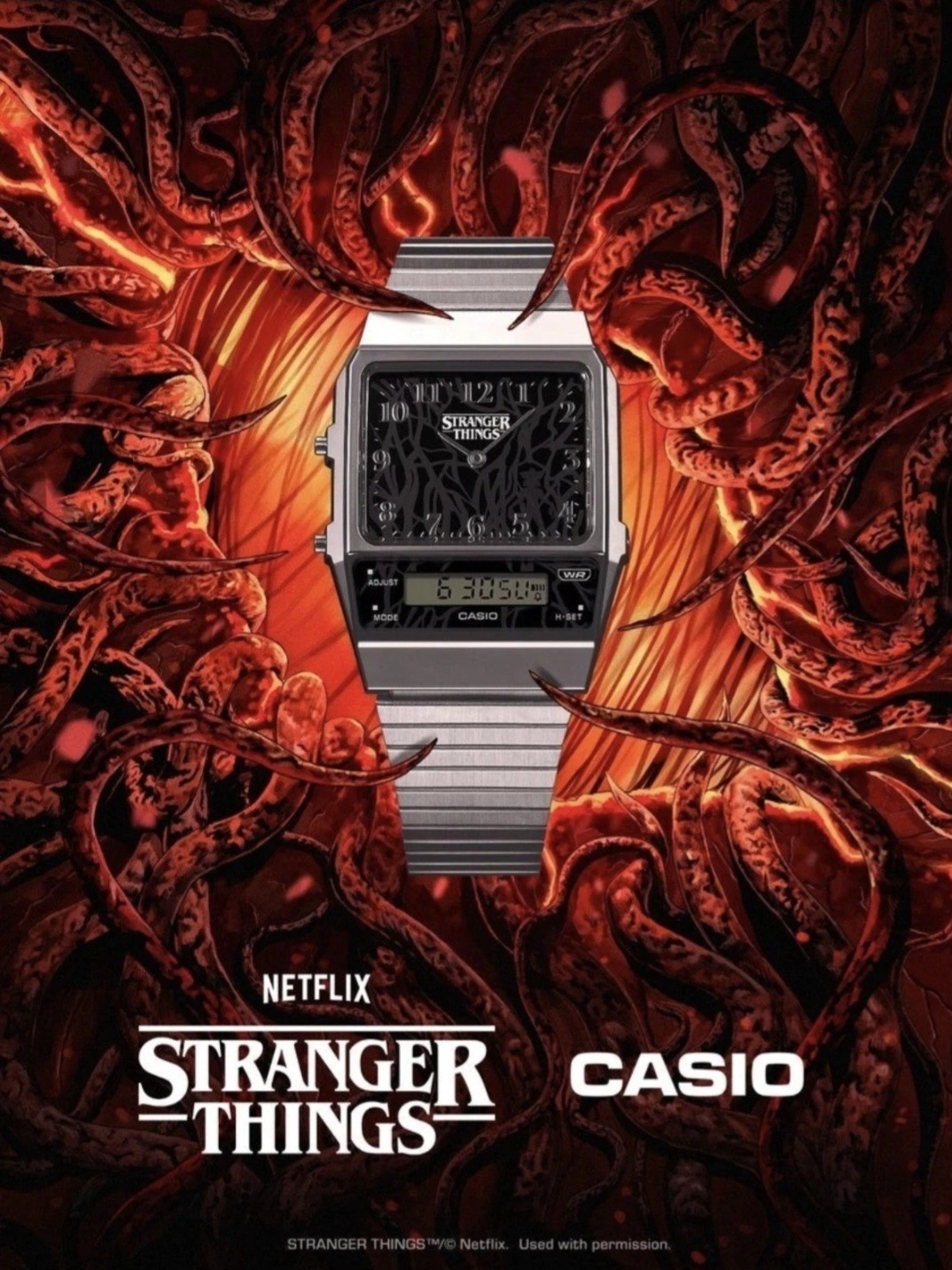 Casio AQ-800EST-1ADR Stranger Things Limited Edition Digital Analog Watch New