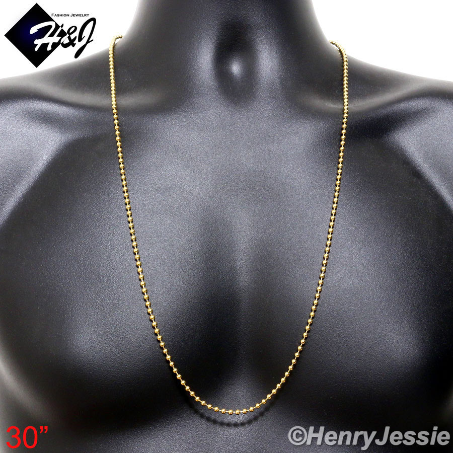 30″Men’s Stainless Steel 2.5mm Gold Plated Necklace Muslim Allah Pendant*GP113
