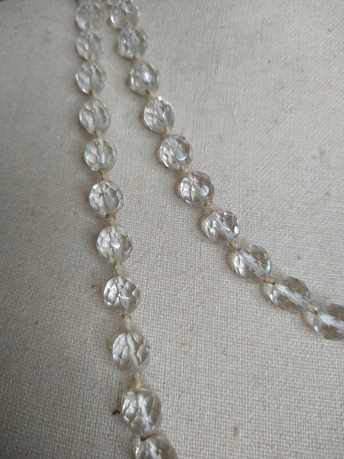 Vintage Continues 24 inch LONG Glass Beaded Necklace LARIAT Style SEE NOTE
