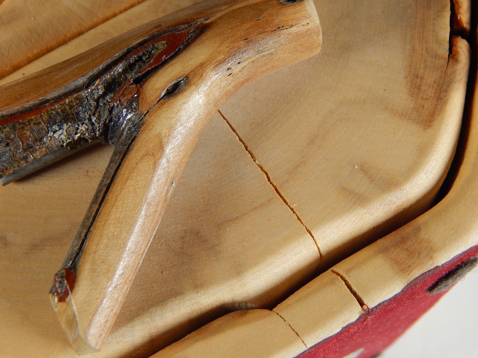 NATURE TURNS ASPEN WOOD JEWELRY TRINKET BOX + SECRET HIDDEN DRAWER CARVED LOG