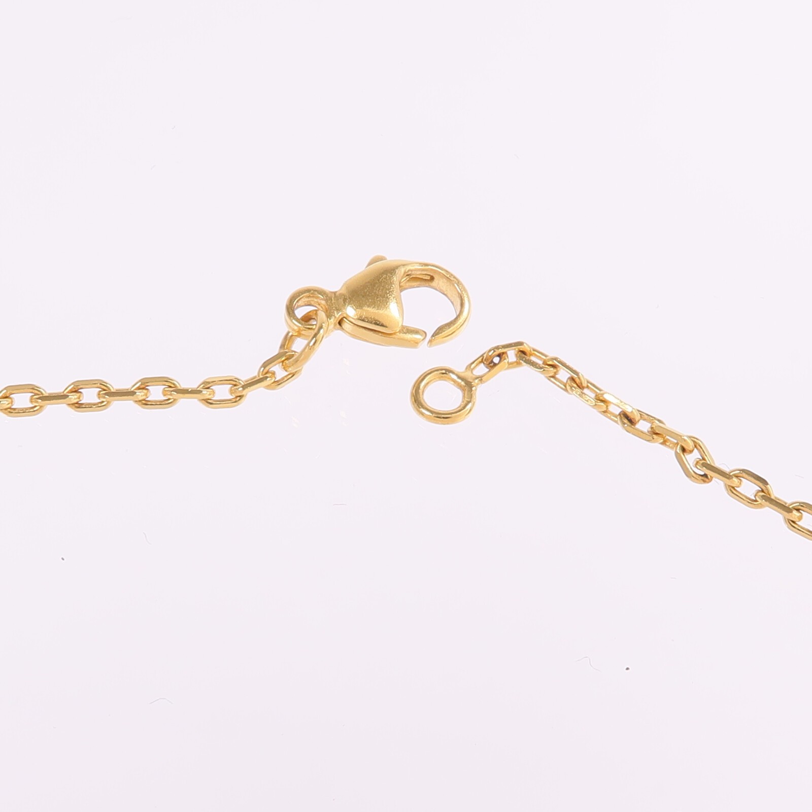 HERMES Mini Pop H Necklace Metal Blue/Gold